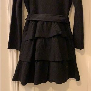 Extremely cute peplum wool coat dress